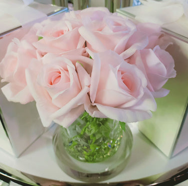 Herringbone Rose Buds - Clear - French Pink - HCF23 (Carton of 2)